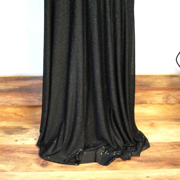 NWT Sparkling Short Sleeve V-Neck Ribbon Waist A-Line Evening Dress 2XL - Picture 4 of 7